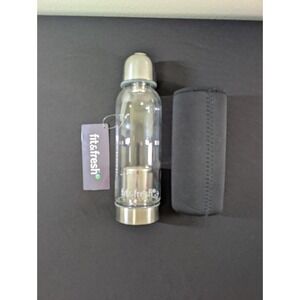 Leakproof Loose Leaf Tea Infuser Double Wall Glass Bottle & Neoprene Sleeve